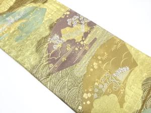 紫峰水明　茶屋辻模様織り出し袋帯